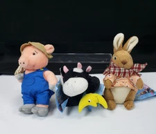 3 Stuffins Fairy Tale Friends Stuffed Animal Plush Toy Little Piggy+ 1998 w/tags