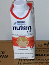 Nestle Nutren 1.5 Unflavored Case of 24 Cartons 250 ml each Exp August 2026