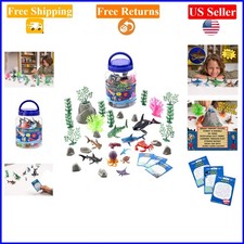 Kids Ocean Creatures Bucket Set with Glow Sharks, 25 Pieces, Ages 3
