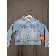 Wonder Nation Toddler Girls Boys Denim Jacket Light Wash Blue Jean Jacket 4T NWT