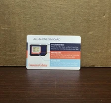 Consumer Cellular All In One Sim Card