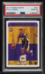 2017-18 Panini NBA Hoops Kyle Kuzma #277 PSA 10 GEM MT Rookie RC