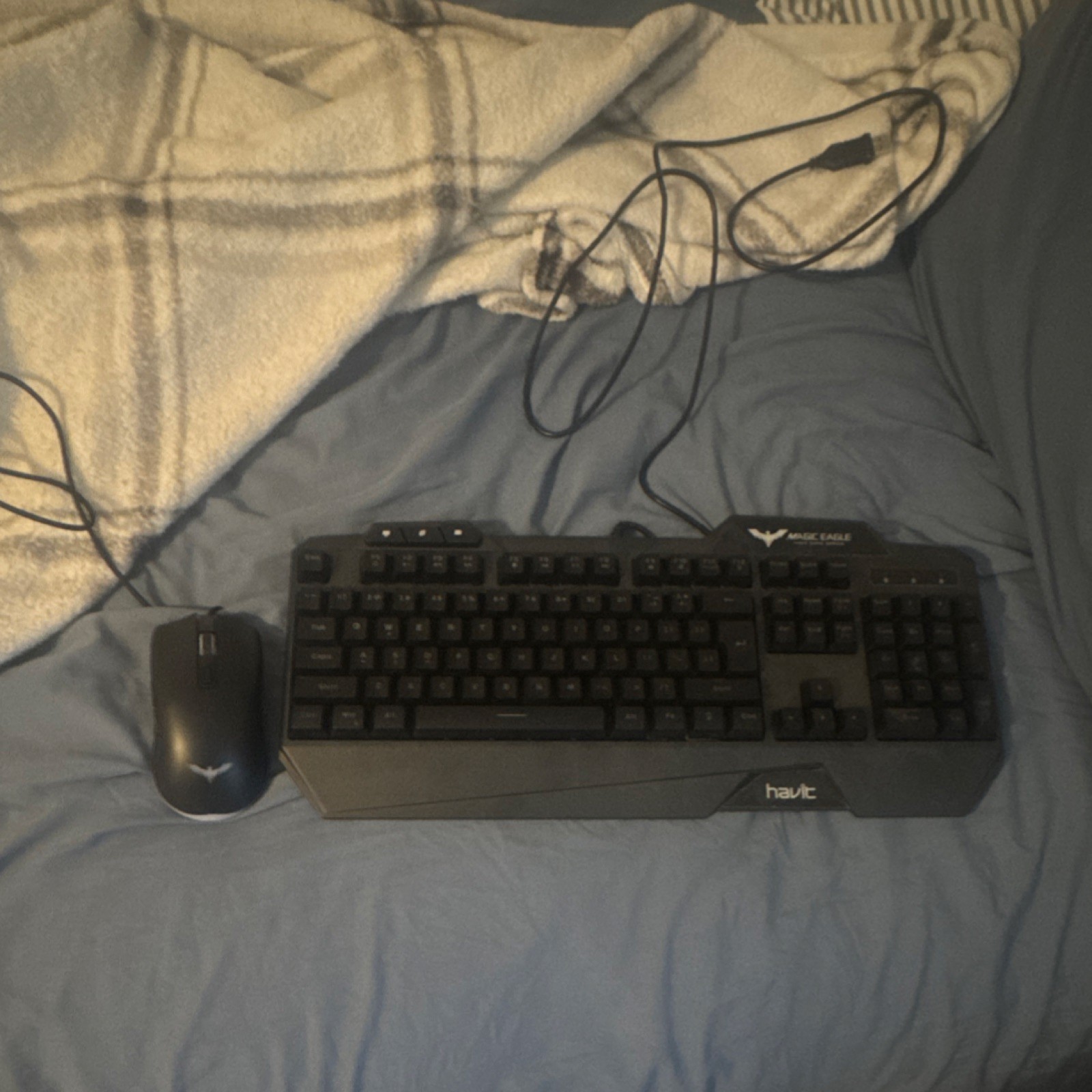 havit Wired Keyboard and Mouse Bundle Black QWERTY Standard 
