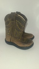 Old West Toddler Tubbies Western Cowboy Boots Brown Size 5