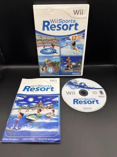 Wii Sports Resort - Nintendo Wii - CIB (Missing Inserts) - Tested Working
