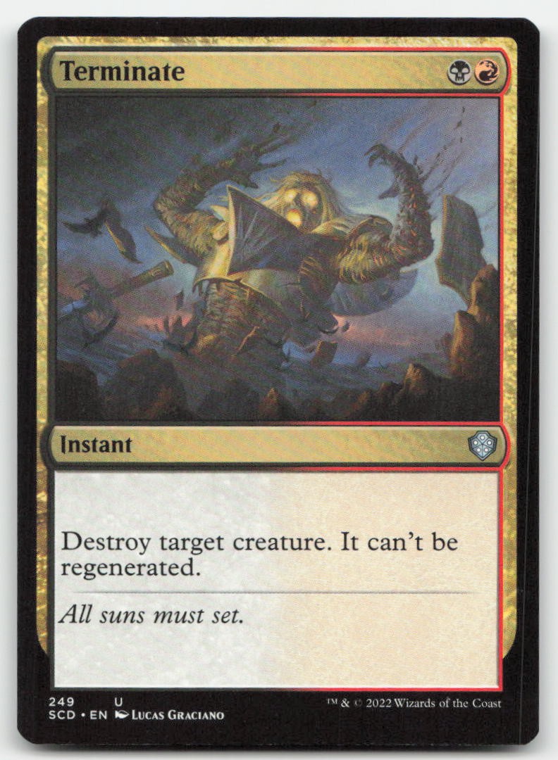 Terminate 249 SCD Starter Commander Decks Magic MTG NM