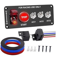 Push Start Ignition kit 12V 30A Race Toggle 5 in 1 Ignition Switch Panel