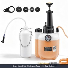 VEVOR Brake Bleeder Kit, 3L Manual Brake Fluid Bleeding Kit with 1L Waste Bottle