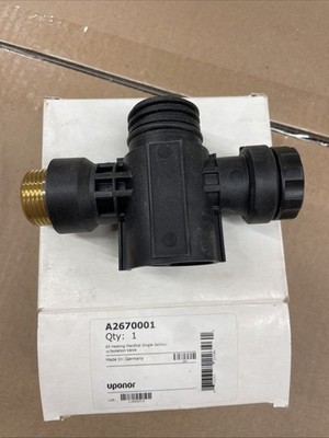UPONOR EP Heating Manifold Single Section w/Insulation Valve A2670001