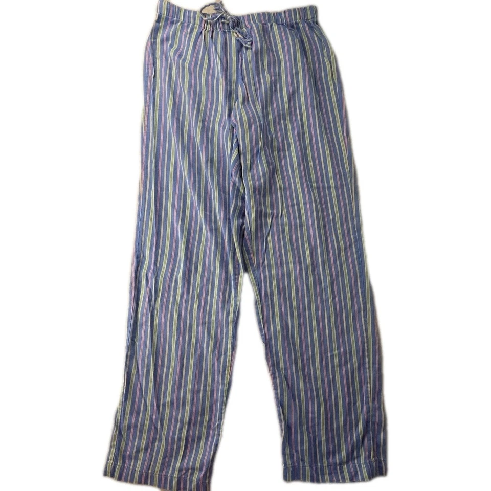 Conjunto de Pijama Lauren Ralph Lauren Rayas Coloridas Largo Completo Parte Inferior Manga 3/4 XS Foto 4 de 4