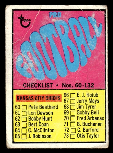 Checklist 60-132 #132 1967 Topps card