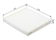 For BOSCH 1 987 432 092 PASS COMPARTMENT FILTER