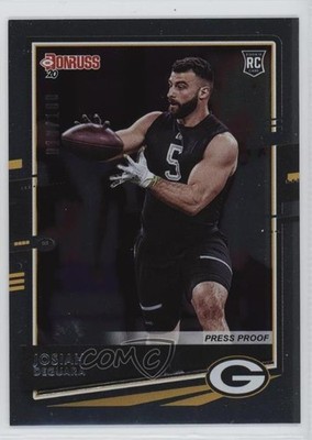 2020 Panini Donruss Press Proof Silver 10/100 Josiah Deguara #292 Rookie RC 0q3