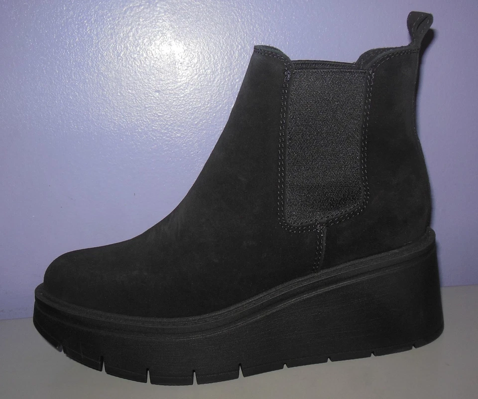 Botines de plataforma de gamuza negros impermeables La Canadienne Haskel 6,5 M Foto 2 de 4