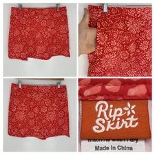 Ripskirt Hawaii Wrap Skirt Womens Medium Teaberry Dahlia Beach Coverup Length