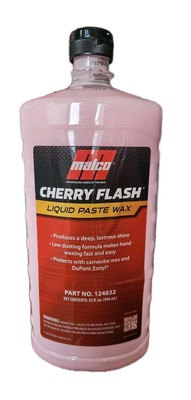 #ad Malco Cherry Flash Carnauba Liquid Wax Easy To Apply Deep Lustrous Shine 32 oz. $64.99
