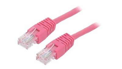 Patch cord U/UTP, Cat 5e, wtyk RJ45 z obu stron, linka, CCA, 5m PP12-5M/RO GEMBI