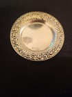 Antique Vintage Sterling Silver 925 Miniature Plate Repouse Floral 7.2 Grams — photo 7