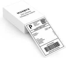 MUNBYN 4"x6" Direct Thermal Shipping Labels, Commercial Grade Permanent Adhesive