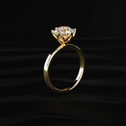 2.7ct Round Cut Moissanite Wedding Engagement Ring In 14k Yellow Gold — photo 4