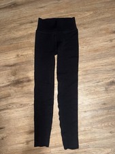 Fabletics SculptKnit High Waisted Leggings Medium Black Seamless Activewear