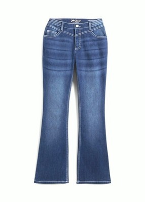 Bootcut Jeans Mid Waist Thermo petite Gr 42 Blau Denim Damenjeans Hose Pants Neu