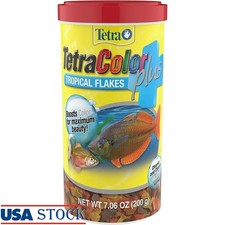 Tropical Fish Flake Food High Protein Color Enhancement Clear Water Formula New