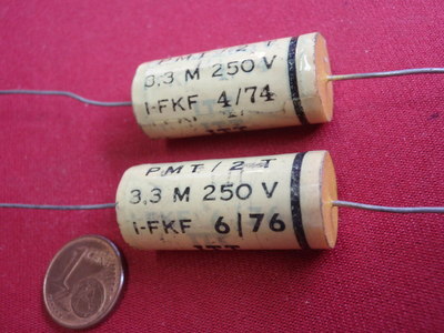 Kondensator 3,3µF Für Rollladenmotoren - 3er Pack Mit Fastonkabelschuhen