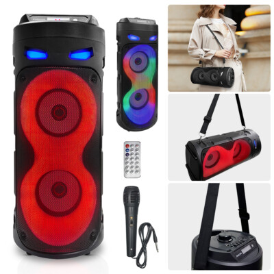 Portable Bluetooth Party Speaker Loud Sound Deep Bass Wireless Boombox Subwoofer