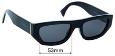 SFx Replacement Sunglass Lenses fits Gucci GG1134S - 53mm Wide