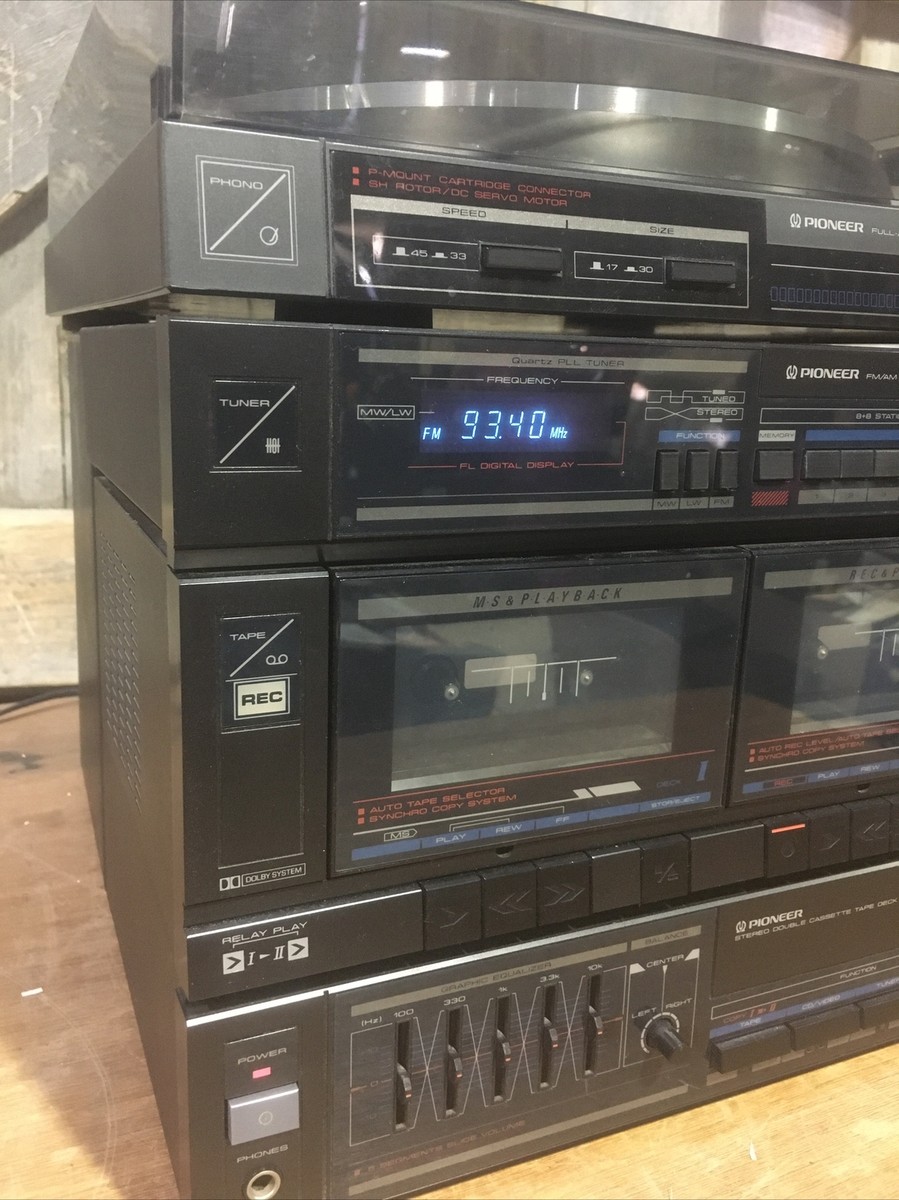 パイオニア システムコンポPL-X21Z F-X21TV DC-X21Z レトロ Pioneer Tuner PL-X21Z only from Pioneer DC-X21Z Stack AM FM