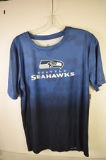 L youth kids NWT NFL SEATTLE SEAHAWKS blue active wear style shirt. AWESOME