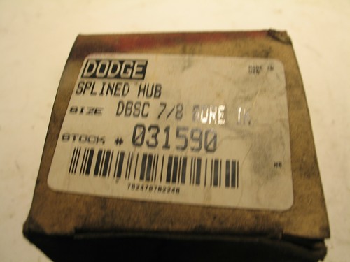Neu im Karton Dodge 031590 DBSC 7/8 BOHRUNG SPLINED HUB P7826 - Bild 2 von 4