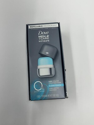 Dove Ultimate Refillable Deodorant Kit Clean Touch Aluminum Free