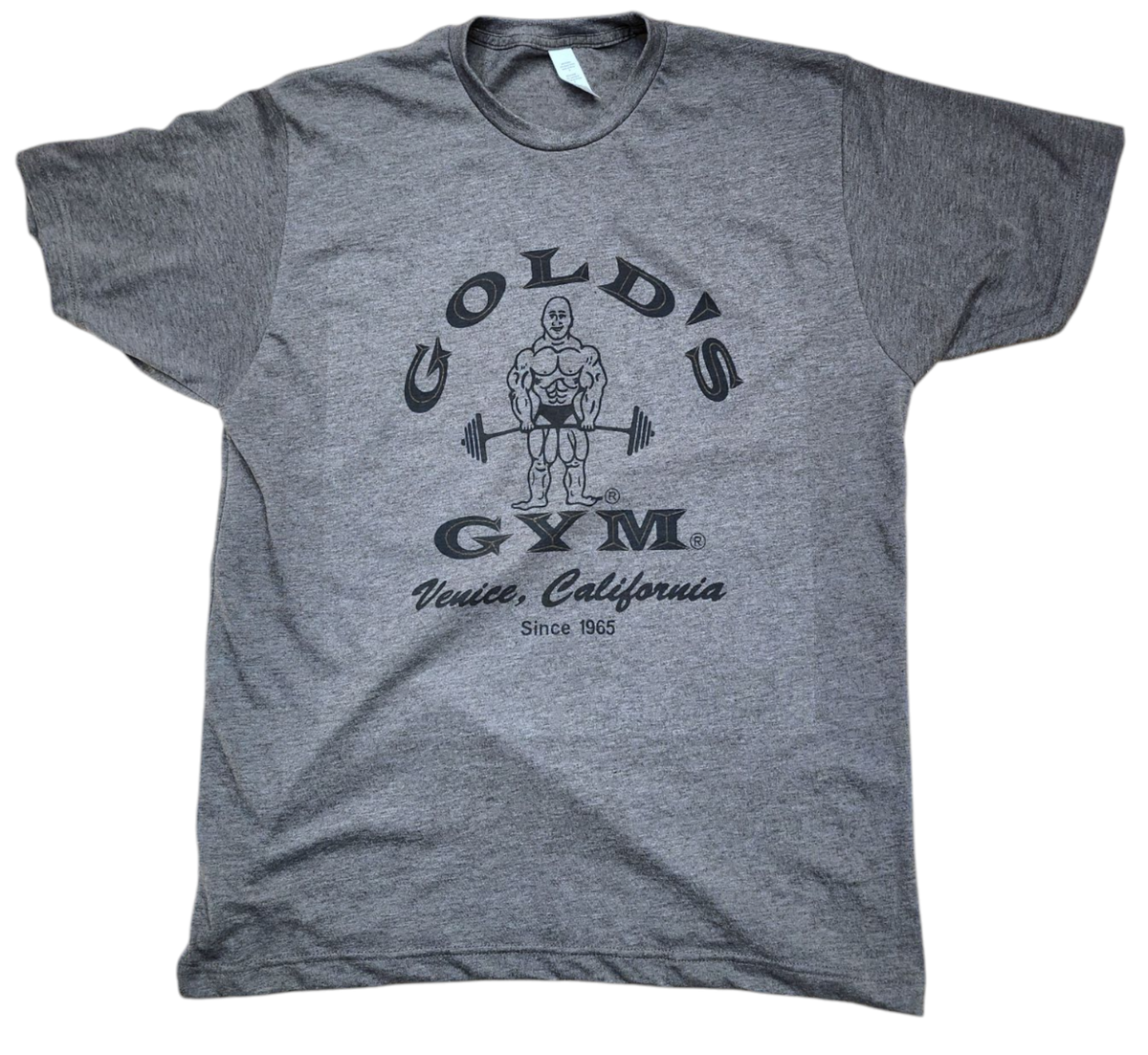 Men's Golds gym 1965 logo Color Vintage Retro style T-shirt soft