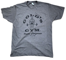 Men's Golds gym 1965 logo Color Vintage Retro style T-shirt soft style gift
