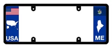 DFS Maine ME Patented License Plate Frame Holder