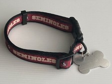 Florida State Seminoles Medium adjustable 14-20 inch Nylon Pet Dog Collar