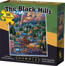 NEW Dowdle Black Hills Puzzle 100 Piece Jigsaw 16" x 20" South Dakota USA Made