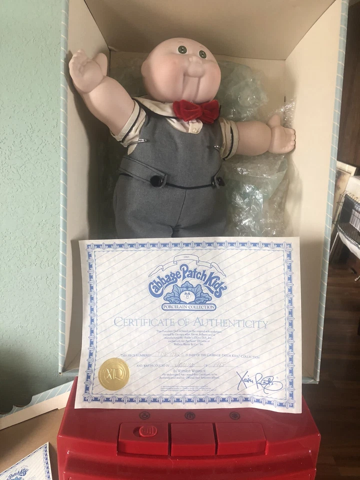 Muñeca de porcelana Cabbage Patch Cabbage Patch Boy Timothy David #4887 de Xavier Foto 2 de 4