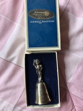 Reed and Barton silver-plated Christmas bell Child with Stocking  FREE SHIPPING