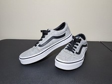 VANS Off The Wall Old Skool Classic Low Top Grey Kids Shoes Size 3
