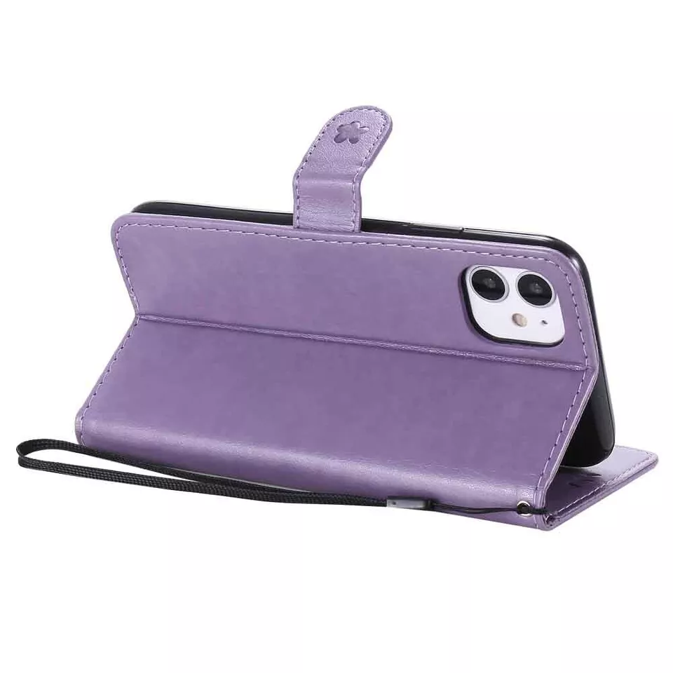 For iPhone 12 11 Pro Max XR SE 6s 7 8 Plus Wallet Card Holder Leather Case Cover - Image 4 of 4
