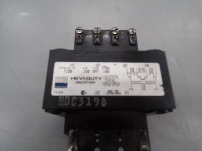 HEVI-DUTY T150 .150 KVA TRANSFORMER PRI: 240/480V SEC: 120V *FREE SHIPPING* c5