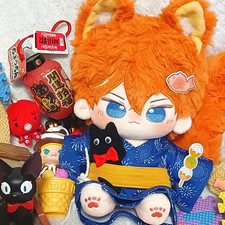 Anime Genshin Impact Tartaglia 20cm Plush Doll Stuffed Dress up Toy Plushie Game