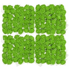 Artificial Rose Flower Heads Green Mini Faux Flowers 0.8 Inch-1 Inch for DIY ...