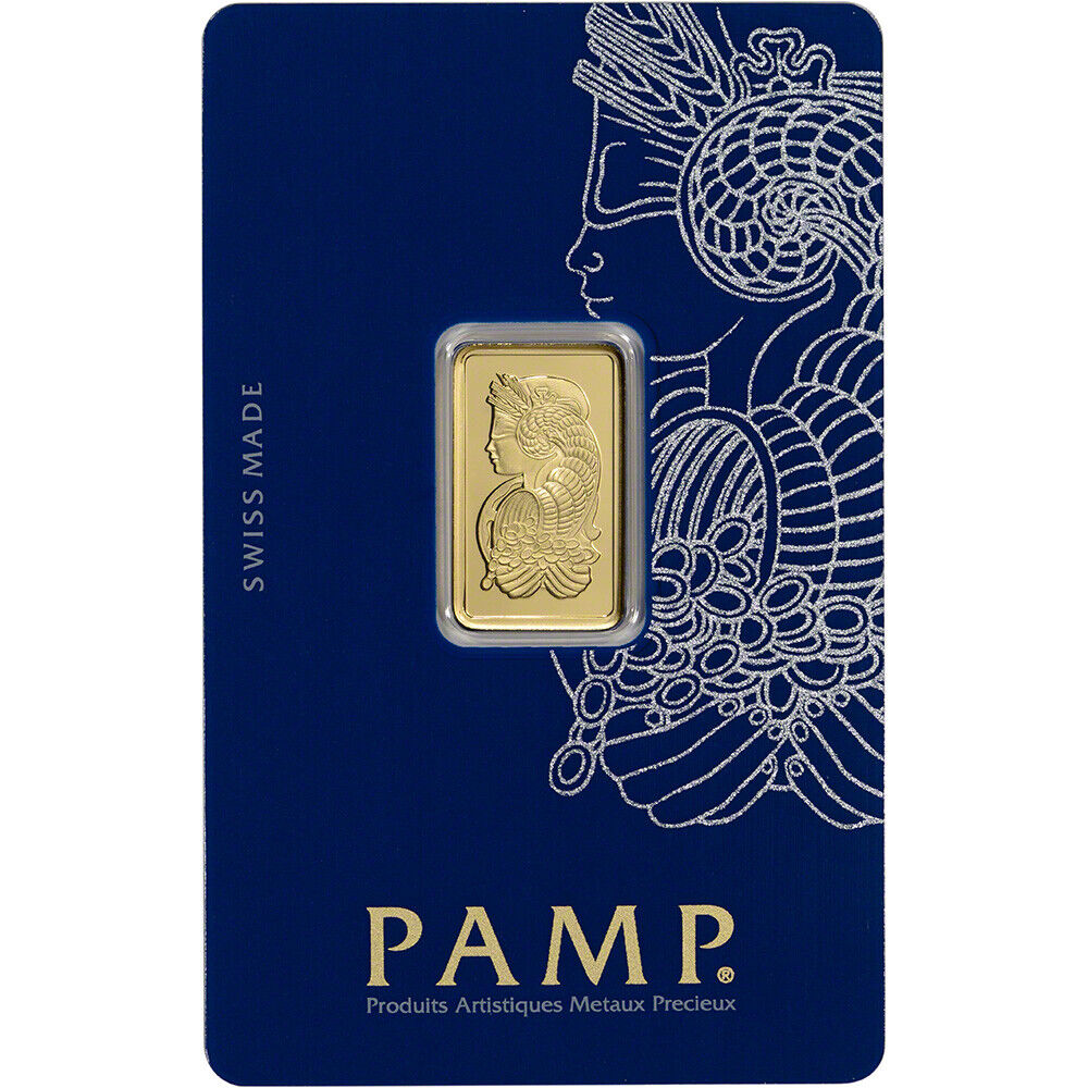 5 gram Gold Bar - PAMP Suisse - Fortuna - 999.9 Fine in Sealed Assay