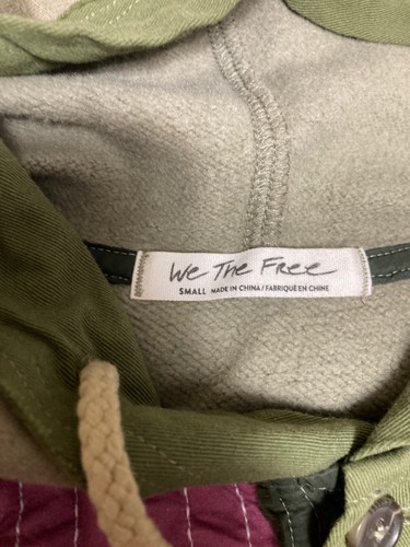 Free People We The Free Near And Far Hoodie Oversized Small Safari Combo NWT - Picture 4 of 12