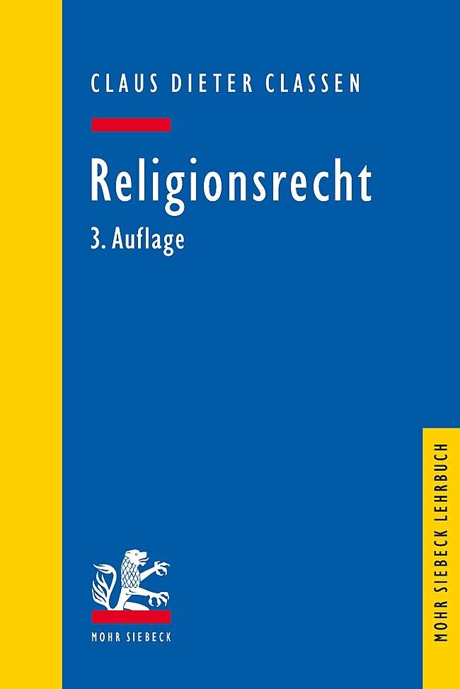 Thumbnail - Claus Dieter Classen / Religionsrecht