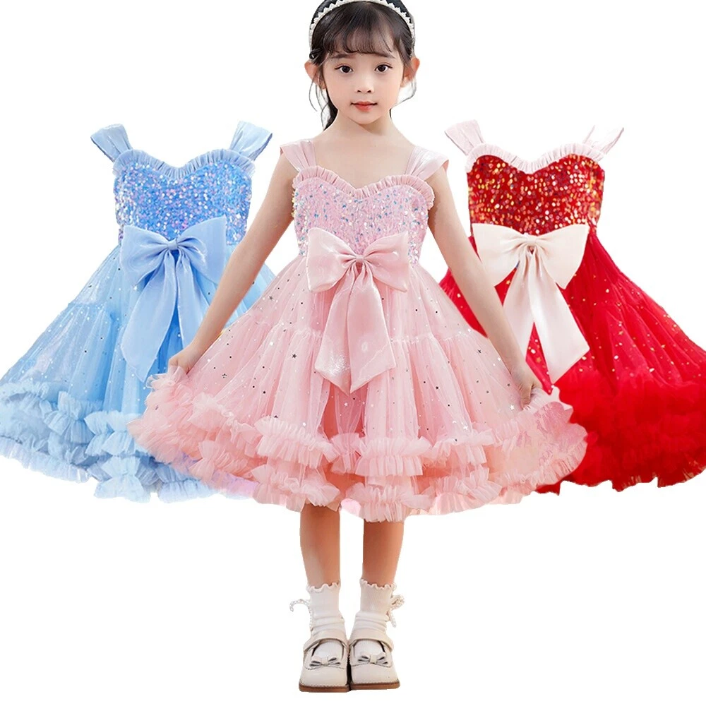 Cotton Blue Dresses for Girls